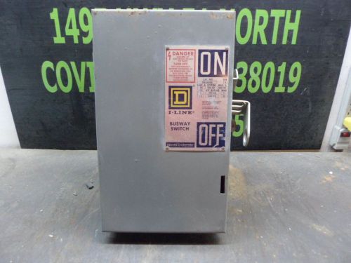 Square d i-line 30 amp busway switch cat: pq3603g #921308 3ph 3w 600vac used for sale
