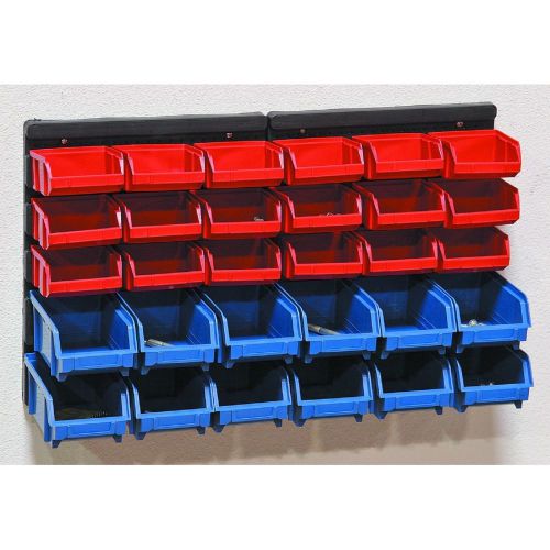 30 bin wall mount parts tool storage garage cabinet shop nuts bolts rack storage for sale
