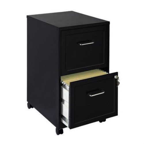 Commclad 2 drawer mobile rolling vertical metal filing cabinet lockable document for sale