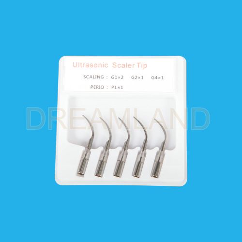 5 pcs Dental Ultrasonic Scaler Tips G1 G2 G4 P1 fit EMS WOODPECKER Scaler