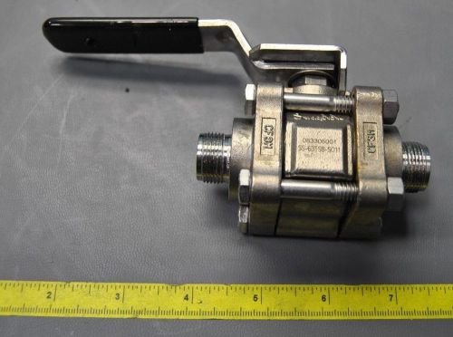 SS-63TS8-SO11 SWAGELOK/WHITEY STAINLESS STEEL BALL VALVE (S12-T-2E)