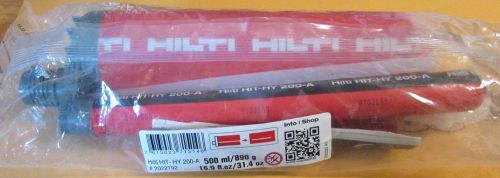 NEW 1 Pack of Hilti HIT-HY 200-A #2022792 500ml Injectable Mortar
