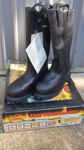 Firefighter boots leather  9 wide for sale