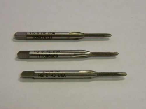 Widia 2748935 2-64 nf hss 3 flute bright finish h2 taper hand tap lot of 3 for sale