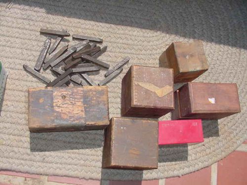 Used Lot Rusty Old Metal Letter &amp; Number Stamps Die Punch Parts Spares Pieces
