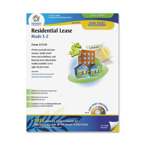 Socrates residential lease forms - legal reference - 1 (lf310) for sale
