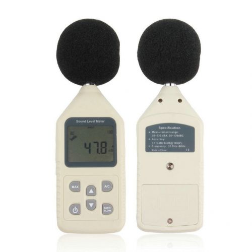 Digital noise pressure tester level meter 30-130db decibel sound measurement @* for sale