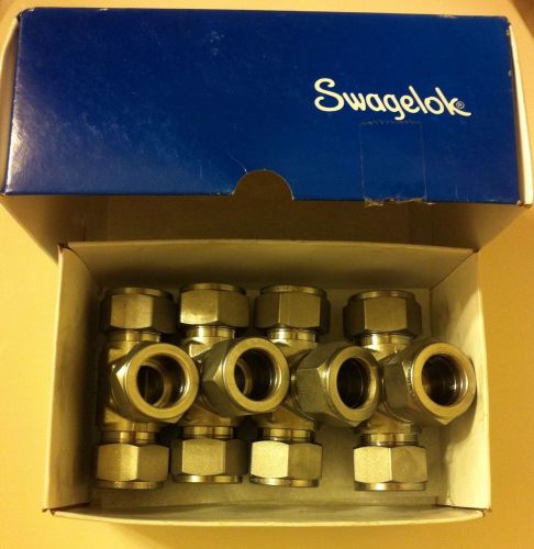 1 box of 4 swagelok 3/4&#034; tube union tees ss-1210-3 (new) for sale