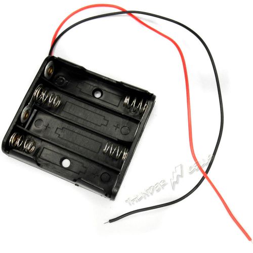 5 x Battery Holder Box Case 4 AAA size 6V Clip Type NiMH NiCd with 6&#034; Wire Lead