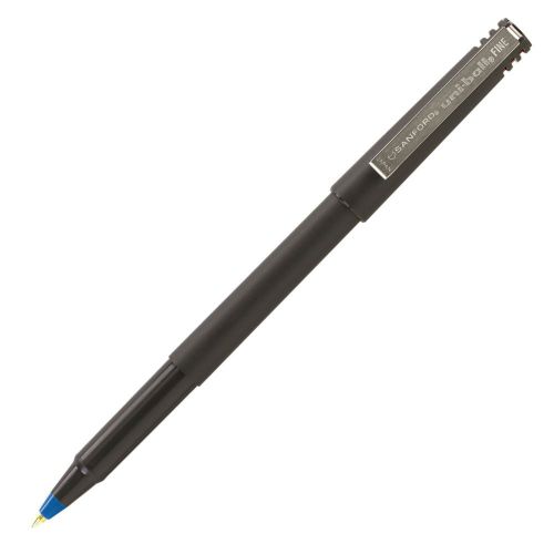 uni-ball Stick Fine Point Roller Ball Pens, 12 Blue Ink Pens(60103)