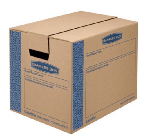 Bankers Box SmoothMove Moving and Storage Boxes Small 10ct