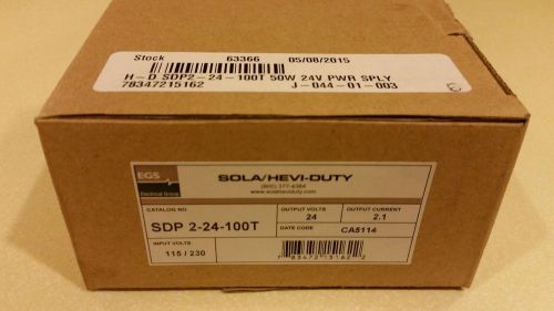 **NEW** Sola/Hevi-Duty SDP 2-24-100T Power Supply