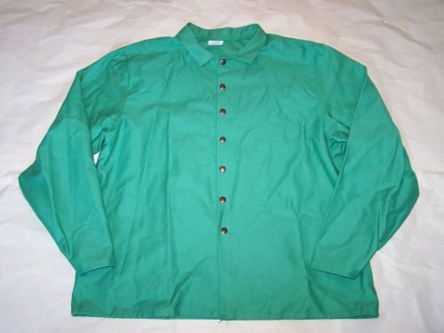 New itex  banox fr3 xl green durable flame resistant cotton welding jacket for sale