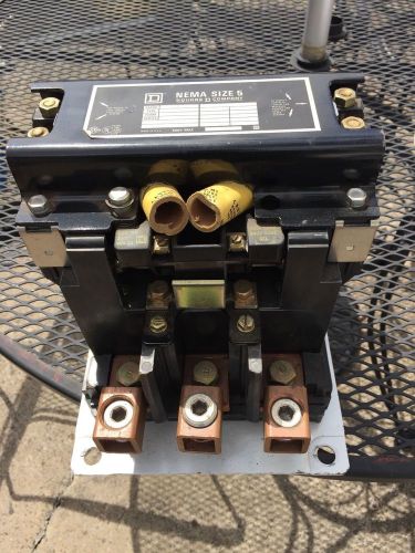 New square d size 5 contactor class 8502 type sgo2s1 480 volt coil 3 ph new!! for sale