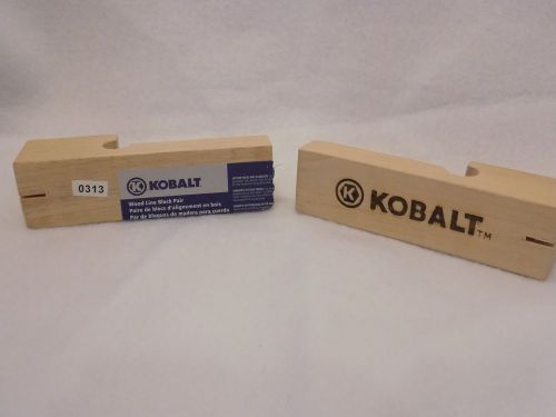 Mason, wood line block, Kobalt. A pair, for chauk line to lay bricks, bricklayer