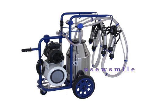 Stainless Steel Milking Machine 10.5 Gal for Cows 120V 2x milking  +FREE EXTRAS