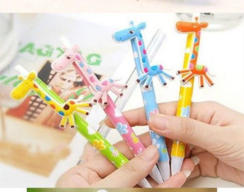 4pcs Giraffes design cute ball point pens Lovely animals