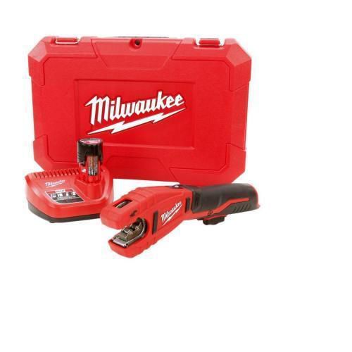 Milwaukee 12 volt li ion copper tubing tube pipe cutter kit plumber&#039;s tool new for sale