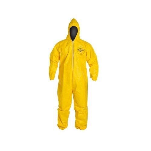 Dupont tychem yellow 3xl qc127 protective coverall for sale