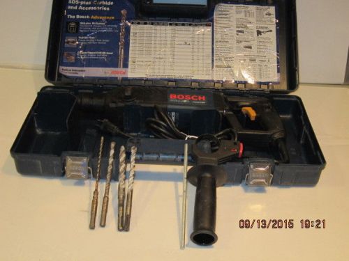 Bosch sds-plus 11224vsr 7/8&#034; rotary hammer drill, w/4bits&amp;case f/ship-great cd for sale