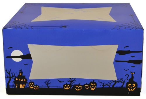 Southern Champion Paperboard Halloween Print Window Bakery Box, 10&#034;x10x5&#034; (10CT)