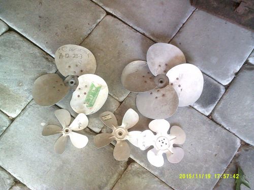 Metal Fan Blades  5 different, Unused great for crafts.