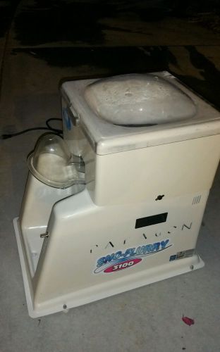 Snowie 3000 Shave Ice Machine Shaved Sno Cone Snow W/Foot Control Paragon 3100