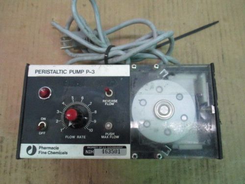 Pharmacia fine chemicals peristaltic pump p-3 #62319d code#19-0626-01 used for sale