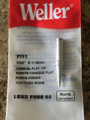 WellerTips PTF7 Conical Flat Tip for TCP/TC201 Irons Free Shipping!!!