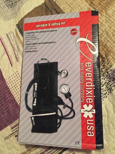 Everdixie USA Sprague Stethoscope &amp; Aneroid Sphyg Kit, EMS blood pressure NEW