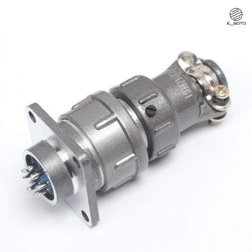 1set cx16-9 16mm 9pin panel mount metal aviation connector threaded coupling for sale