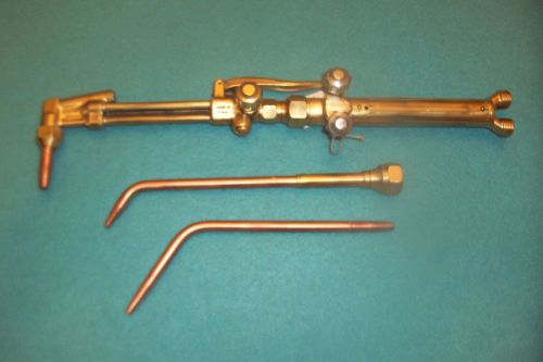 Harris Aircraft 36-2 cutting torch with 19 handle. No.1 tip with 2 extra tips