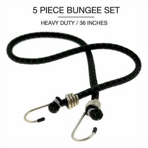 Tool solutions 5 heavy duty durable 35&#034; weather resistant bungee cords for sale