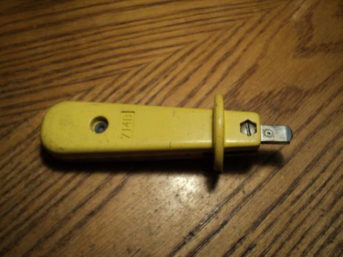 Vintage ( Western Electric ? ) Push Down Tool w/ Hand Guard No. 714B -  5-3/8&#034;