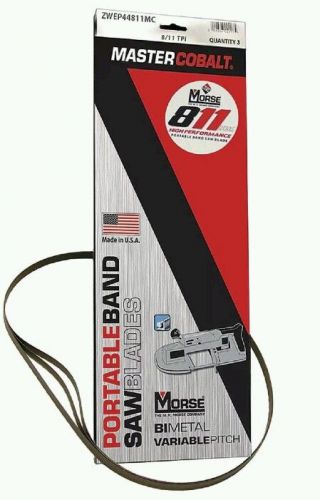 Mk morse zwep35811mc 35-3/8 in. x 811 tpi compact band saw blade 3pk for sale
