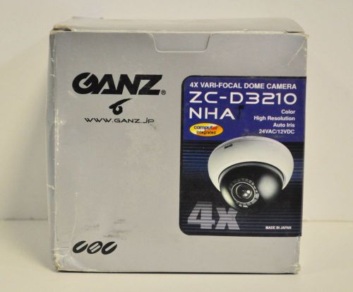 GANZ 4X Vari-Focal Dome Camera / Color High Resolution Auto Iris 24VAC /ZC-D3210