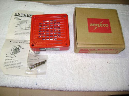 Vintage amseco fire alarm horn bz-54vt 12vdc for sale