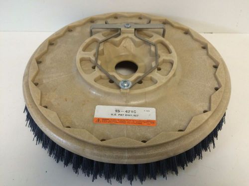 GENUINE NEW CAT 15&#034; DISC SCRUB BRUSH 15-421C .035 GRIT WITH PLATE