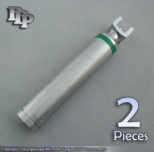 2 Pieces Of Fiberoptic Laryngoscope Handle Small EMT Anesthesia DDP Instruments