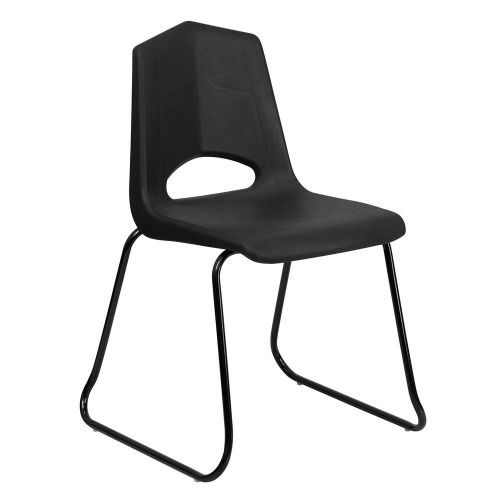 Plastic Sled Base Stack Chair - Black (24 Pack) Office AB164585