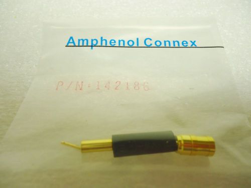 (new) amphenol connex 142186 rg 179, rg18,75 ohm smb straight crimp plug for sale