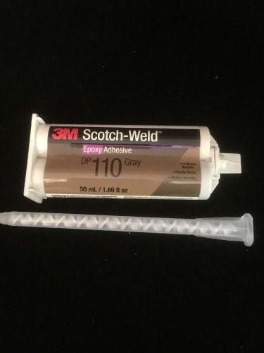 3m scotch-weld epoxy adhesive dp110 gray 50ml 1.69 oz w/1 mix nozzle for sale