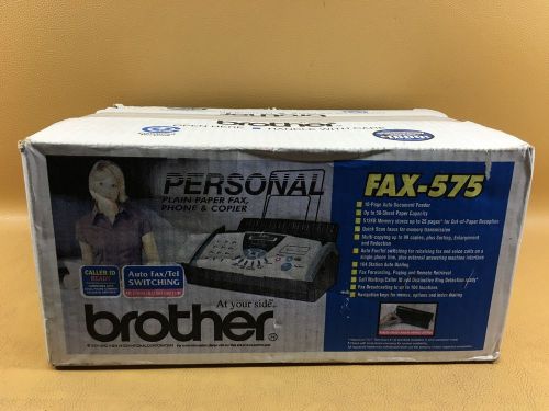 New Brother Personal Plain Paper Fax Phone Copier FAX-575 Sealed