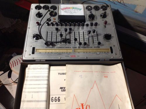 EICO Model 666 Dynamic Conductance Tube &amp; Transistor Tester - WORKS! - w/Manual