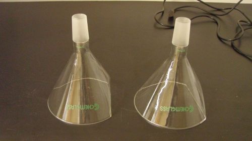 Chemglass Glass Powder Funnel with flat side 29/42 joint