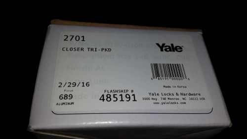Yale 2701 commercial grade adjustable closer new in box for sale