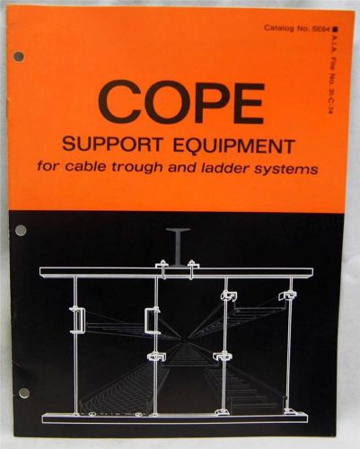 Cope company ventilated electric support equipment catalog se-64 vintage 1964 for sale