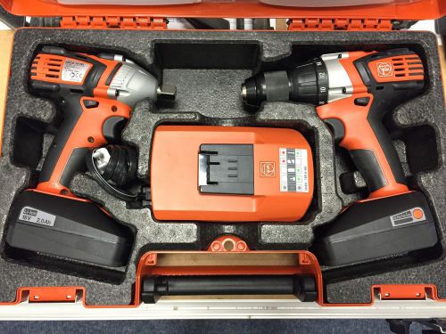 Fein combo abs 18 c + ascd 18 w2c cordless drill/driver &amp; impact wrench for sale