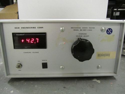 B&amp;w engineering corp. mechanical shock tester model #bw-mst-c3000 working cond.. for sale