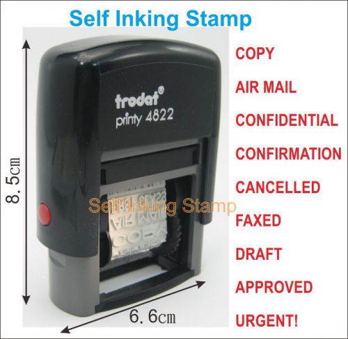 Phrase Stamp Self Inking Ink Pad Refill Printer 4mm (word height) trodat 4822